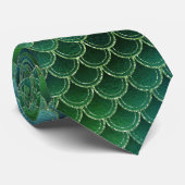 Zeemeermin Patroon Stropdas (Opgerold)