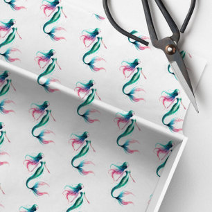 Zeemeermin Patroon Tissue Paper Tissuepapier