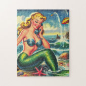  zeemeermin pin up legpuzzel (Verticaal)