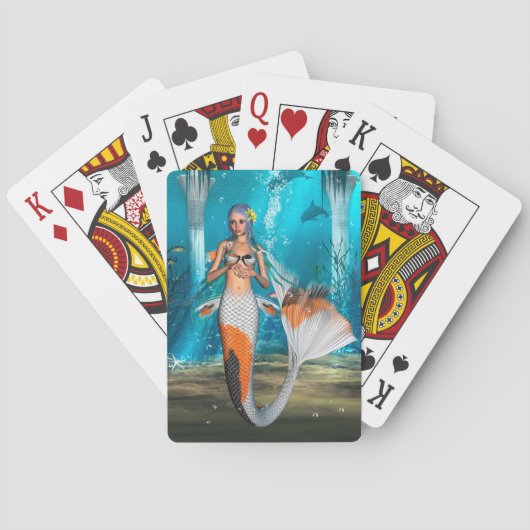 Zeemeermin Pokerkaarten (Achterkant)