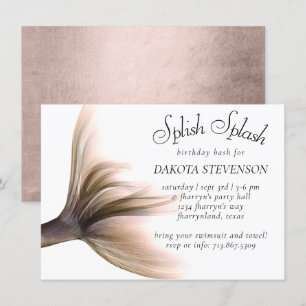 Zeemeermin Posh Dusty Terracotta Splish Splash Kaart