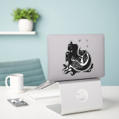 Zeemeermin Prinses Sticker (Laptop op bureau)