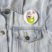 Zeemeermin Ronde Button 5,7 Cm (In situ)