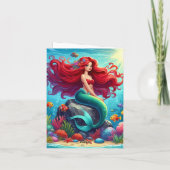 Zeemeermin rood haar (Achterkant)