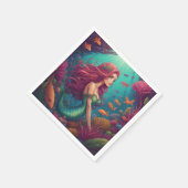 Zeemeermin Rood Servet (Hoek)