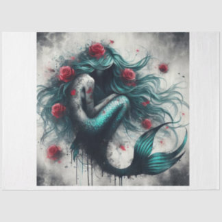 Zeemeermin Roos Tissuepapier