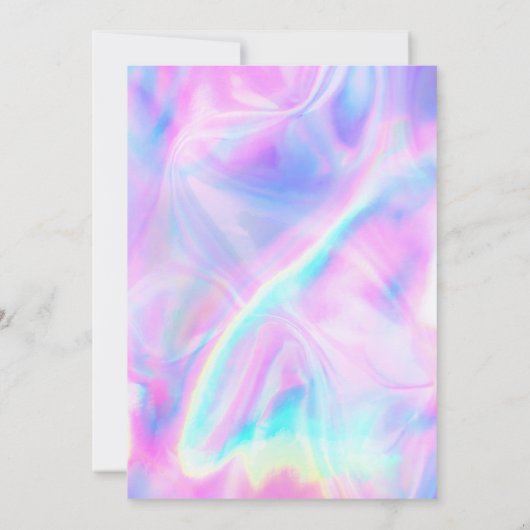 Zeemeermin Roze Paarse Verjaardag Duik in Vier Kaart (Achterkant)