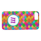 Zeemeermin Schalen Trendy Kleurrijke Monogram Case-Mate iPhone Case (Achterkant (Horizontaal))