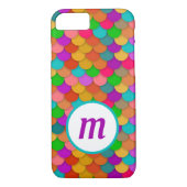 Zeemeermin Schalen Trendy Kleurrijke Monogram Case-Mate iPhone Case (Achterkant)