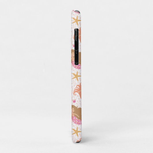 Zeemeermin Schattige Roze Girly Monogram Case-Mate iPhone Case (Achterkant/links)