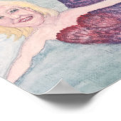 Zeemeermin schilderij illustratie poster (Hoek)