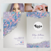 Zeemeermin sequin faux folie service menubrochure (Voorkant / Achterkant)