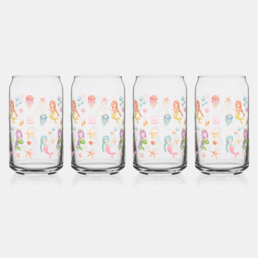 Zeemeermin Set 1 Blikvorm Glas (Rechts)