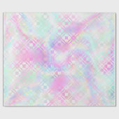 Zeemeermin Shimmer Iridescent Pink Cadeaupapier (Vlak)