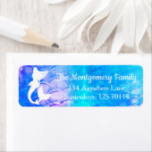 Zeemeermin Silhouet & Schalen | Achternaam Etiket (Insitu)