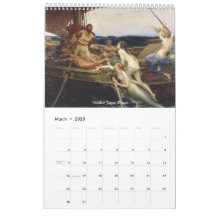 Zeemeermin Siren Classic Paintings Kalender
