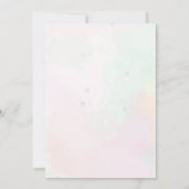 Zeemeermin Splish Splash 4e verjaardagsfeestje Kaart (Achterkant)