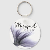 Zeemeermin Squad | Lavendel Paarse Chic Bacheloret Sleutelhanger (Achterkant)