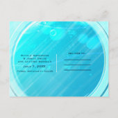 Zeemeermin Staart Magie Onder het Zee Save the Dat Aankondigingskaart (Achterkant)