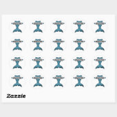 Zeemeermin Sterke ronde stickers (Vel)