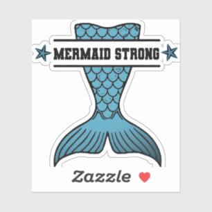 Zeemeermin Sterke sticker