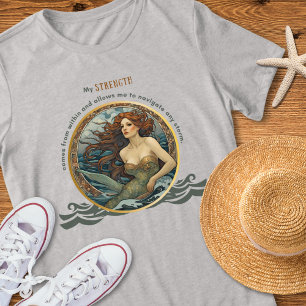 Zeemeermin Sterkte Inspirerend Shirt