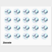 Zeemeermin sticker Glitter, Onder het zee Dank u (Vel)