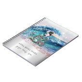 *~* Zeemeermin  Strandgolven Ocean AR7 Zand Zee Notitieboek (Linkerzijde)