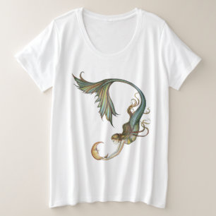 Zeemeermin T-shirt Deep Sea Moon van Molly Harriso