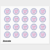 Zeemeermin Tail Scale & Pearl Pastel Dank u Ronde Sticker (Vel)