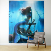 Zeemeermin tapijt wandkleed (In situ)