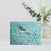 Zeemeermin tegen de Tide Briefkaart (Staand voorkant)