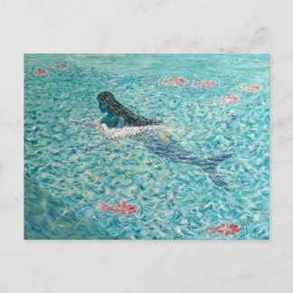 Zeemeermin tegen de Tide Briefkaart