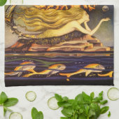  zeemeermin theedoek (Gevouwen)