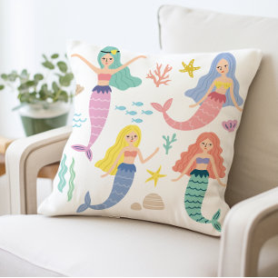 Zeemeermin thema decoratief kussen, Schattige onde Kussen