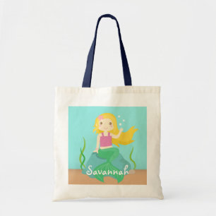 Zeemeermin uit de oceaan, voor meisjes tote bag