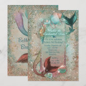 Zeemeermin Uitnodigingen (Voorkant / Achterkant)