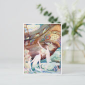  zeemeermin van Anne Anderson Briefkaart (Staand voorkant)