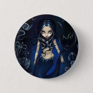 "Zeemeermin van de Diepe Button" Ronde Button 5,7 Cm