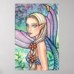 Zeemeermin van het Poster Brook van Molly Harrison