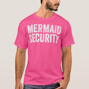 Zeemeermin Veiligheid Grappig Zwemmen T-shirt