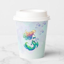 Zeemeermin Verjaardag onder het Zee Papieren Bekers