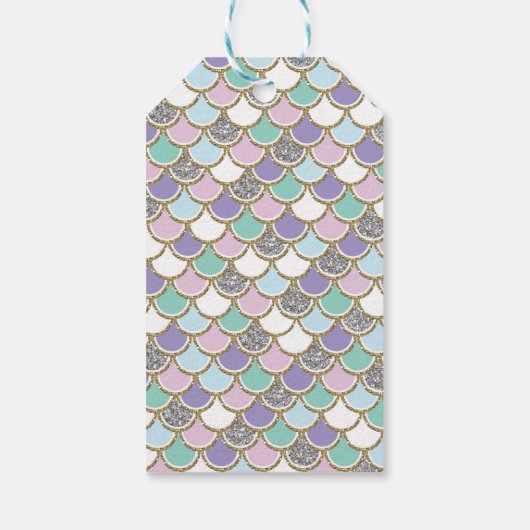 Zeemeermin Verjaardag Onder het Zee Strand Ocean F Cadeaulabel (Achterkant)