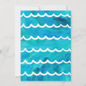 Zeemeermin Verjaardag Uitnodiging Zeemeermin (Achterkant)