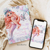 Zeemeermin Verjaardag Uitnodiging Zeemeermin Feest