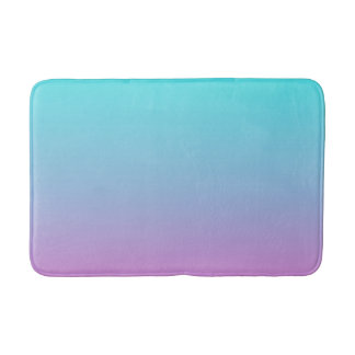 Zeemeermin verloopgradiënt paars roze aqua ombre badmat