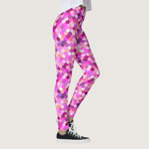 Zeemeermin, Violet, Amethyst en koraal Leggings