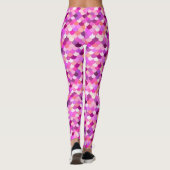 Zeemeermin, Violet, Amethyst en koraal Leggings (Achterkant)