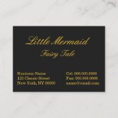  zeemeermin visitekaartje (Achterkant)