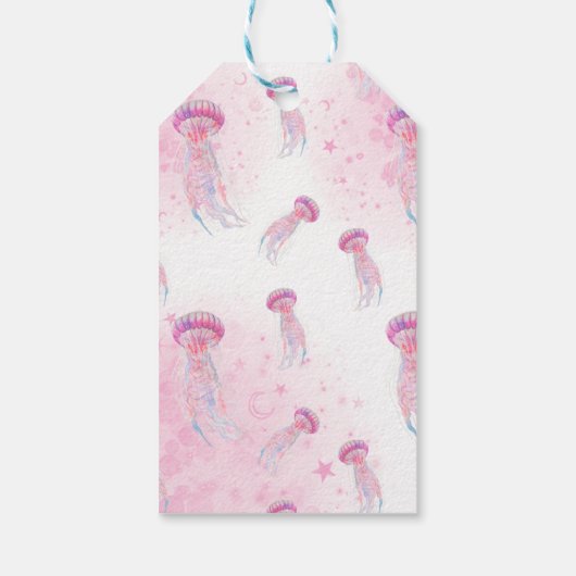 Zeemeermin Waterverf Birthday onder Zee Cadeaulabel (Achterkant)